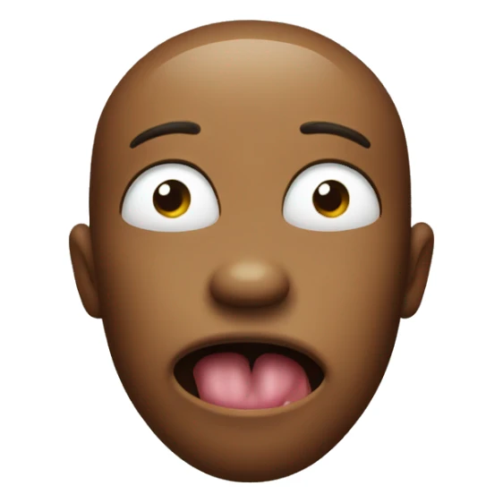 begging face with tongue out sticker