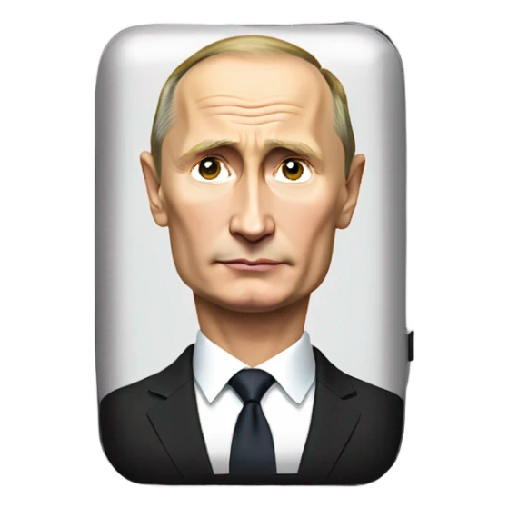 Vladimir Putin in black box sticker