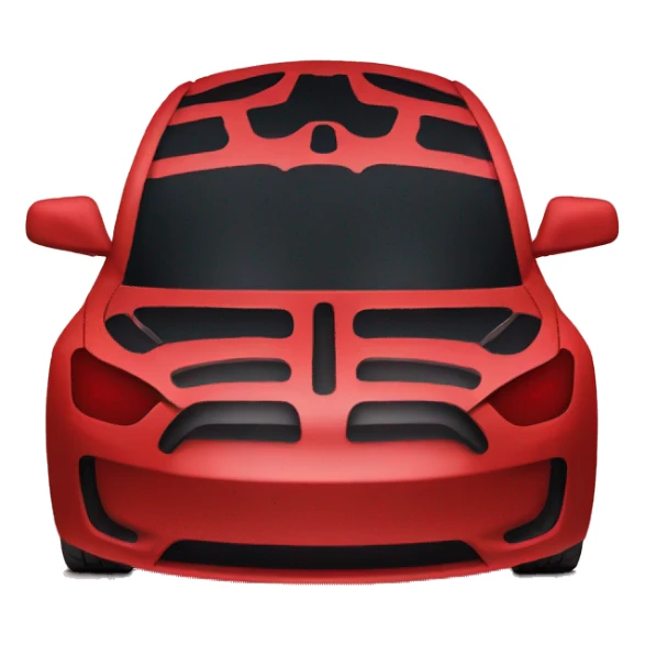 Red tesla sign emoji sticker