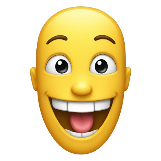 Hi with a big smile  sticker