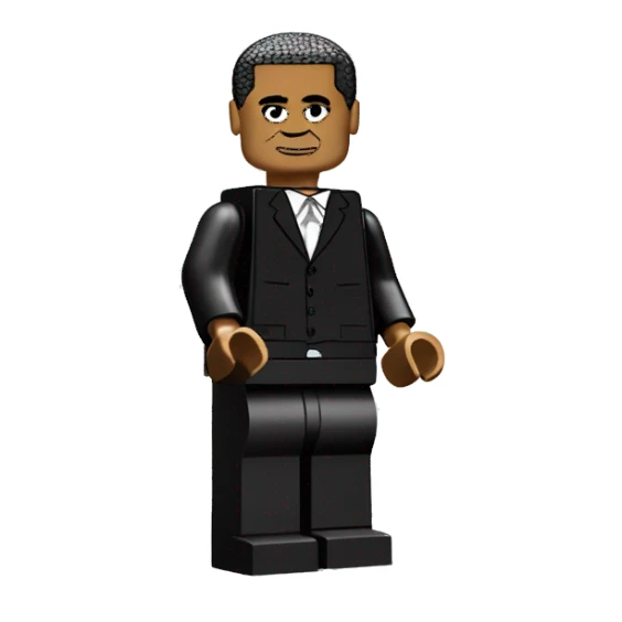 BARACK OBAMA full body lego sticker