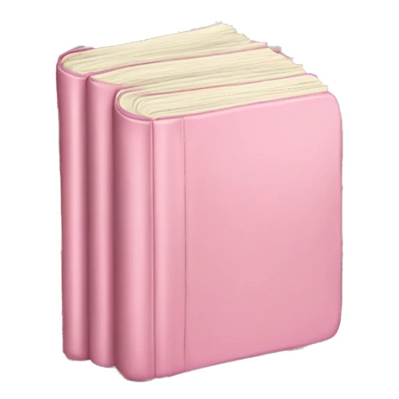 a stack of baby soft pink books sticker