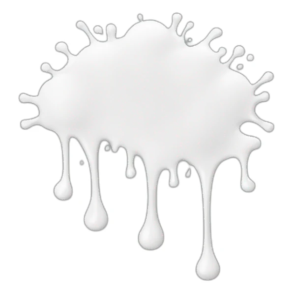 white paint splash sticker