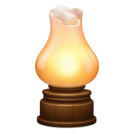 Salt cristal lamp warm sticker