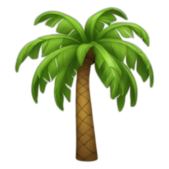 palm tree instead of head sticker