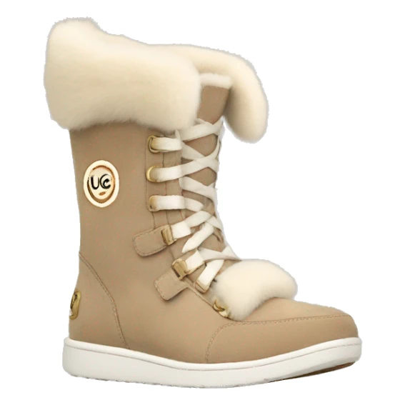 ugg sneakers beige sticker