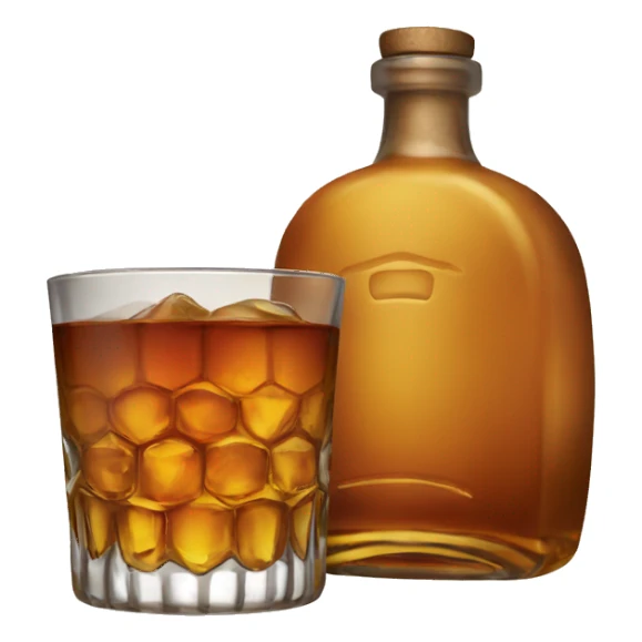 a botle whisky sticker