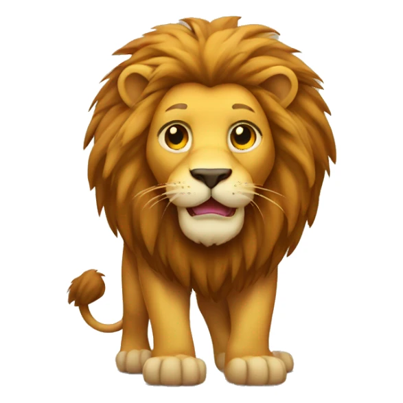 A full body lion sticker