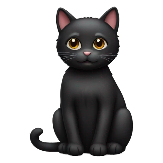 black cat teddy bear  sticker