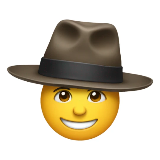 Foot wearing a hat sticker