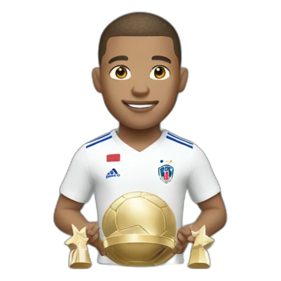 Mbappé who wears a trophy sticker