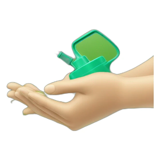 hands sprayer for garden sticker