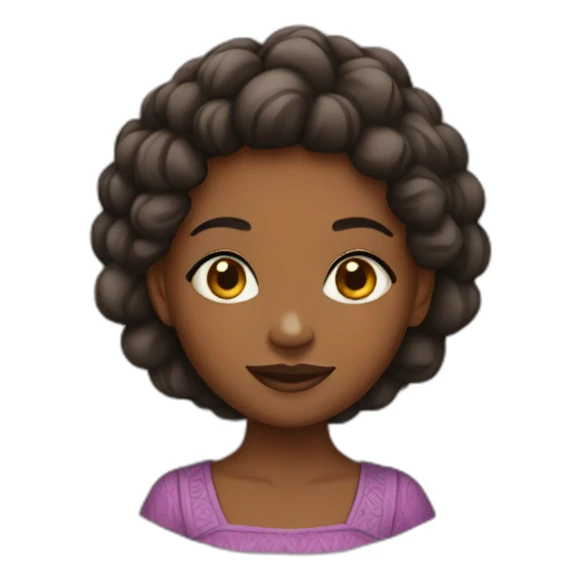 Fille africaine sticker