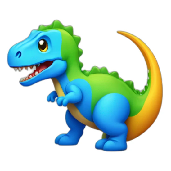 google chrome dino with google's android color sticker