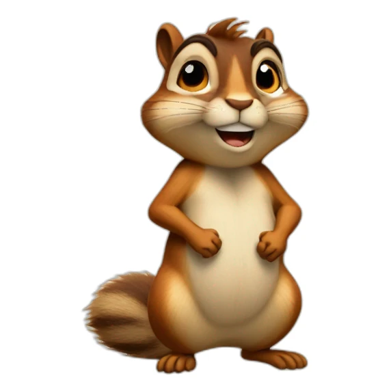 Grumpy chipmunk with arms crossed sticker