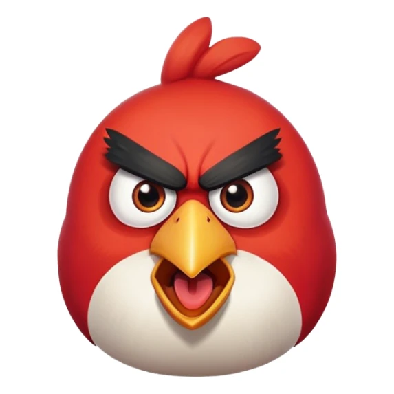 red angry bird sticker