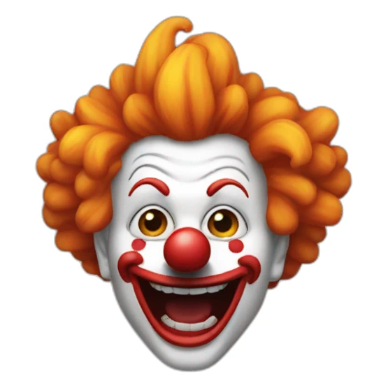 Clown qui fait peur sticker