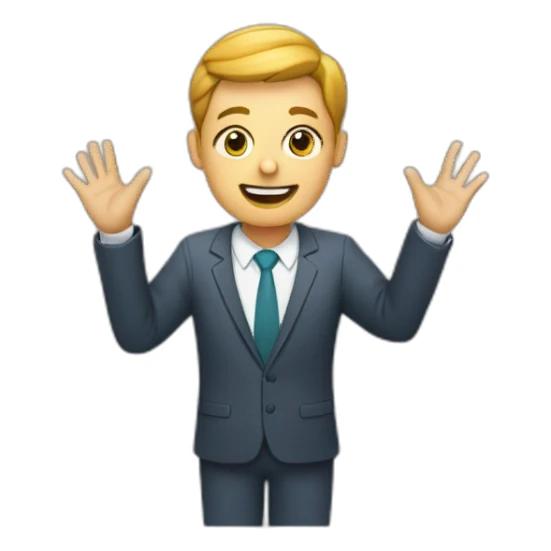 HR-manager Cross with hands sticker