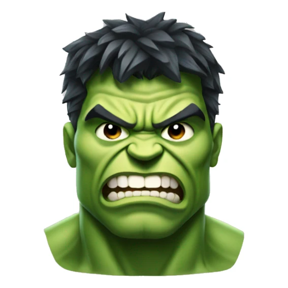 Hulk head  sticker