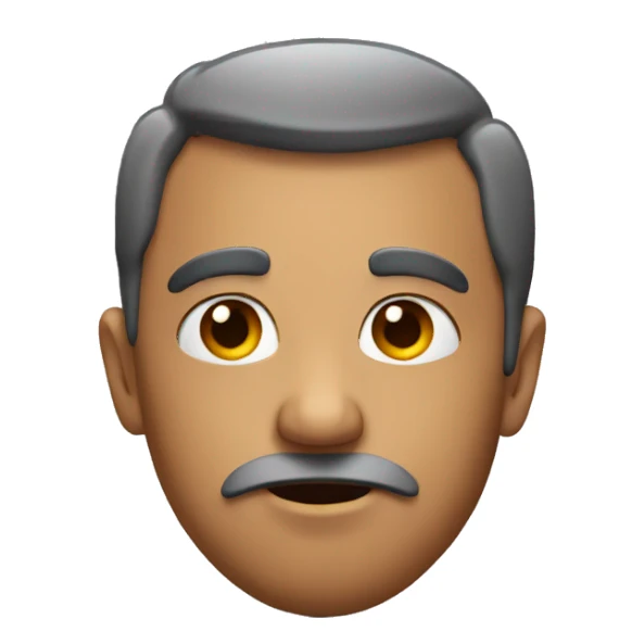 a very serious looking heart sticker