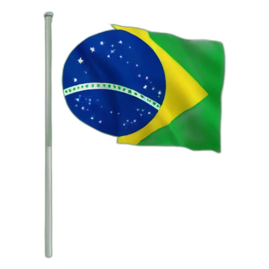 Brazil flag sticker