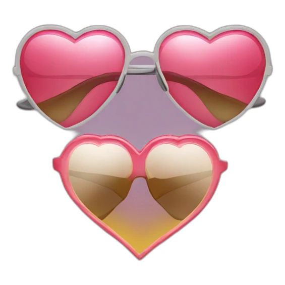 heart shaped sunglasses sticker