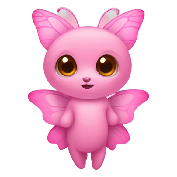 butterfly pink sticker