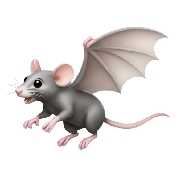 flying rat sticker