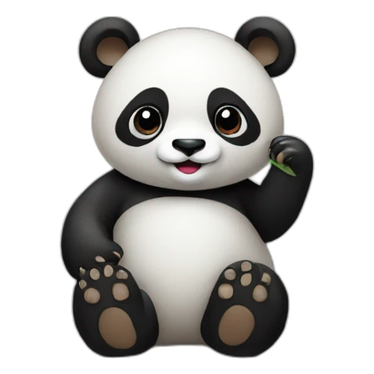 Poker cards panda sticker