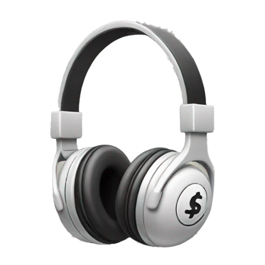 headphones with money  sticker