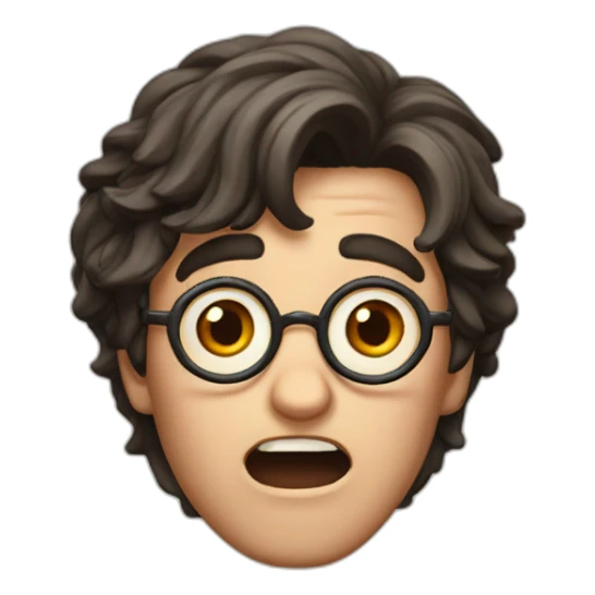 Harry-potter-shocked sticker