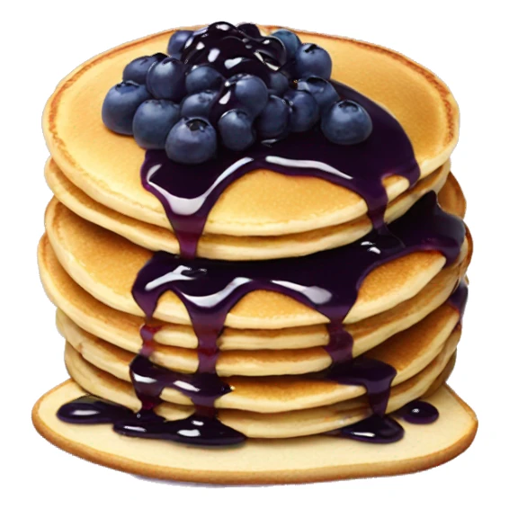 Pancakes with blueberry jam  sticker