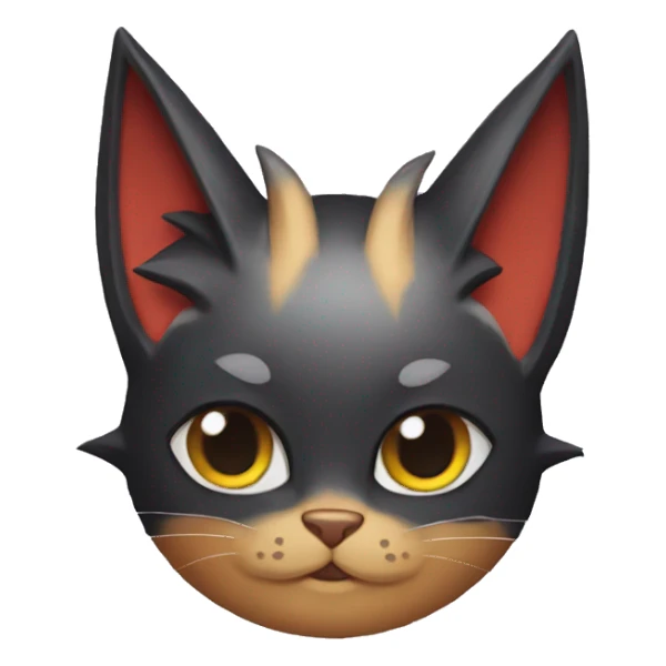 Litten-Cat with bat-ears sticker