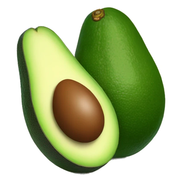 avocado with sungla sticker