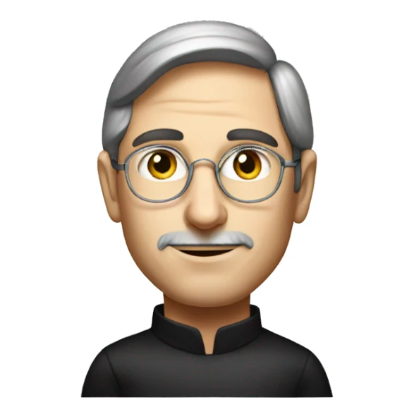 young Steve jobs drawn sticker