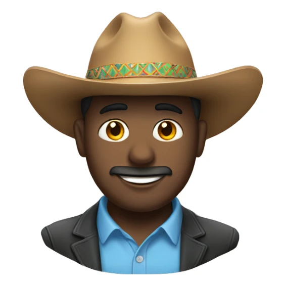 Un chico con sombrero  sticker