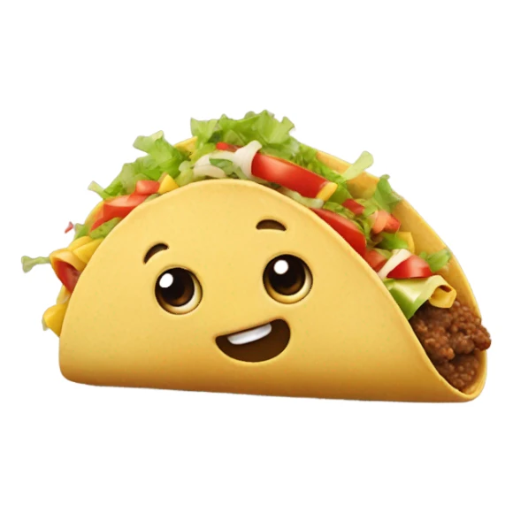 A taco eating a taco sticker