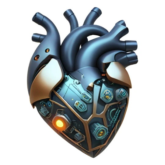 Sci-fi space heart  sticker