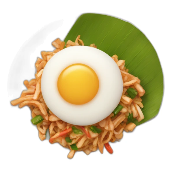 Pad krapow Thai food sticker