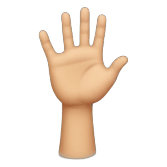 mano señalando al frente sticker