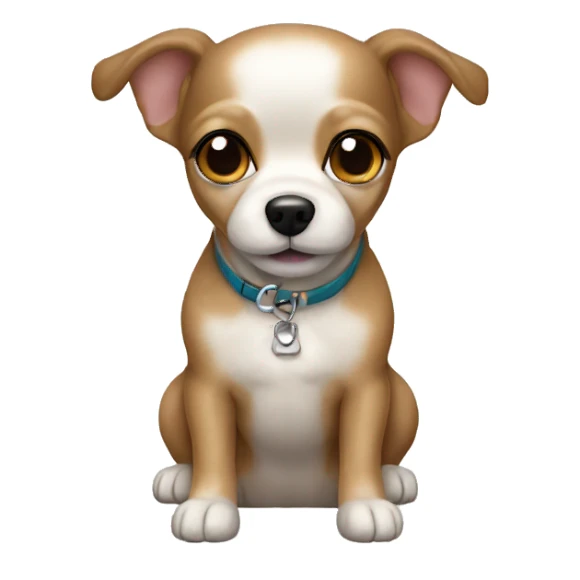 Chihuahua poodle mix sticker