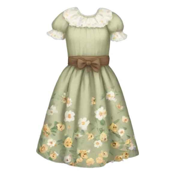 Pretty Cottagecore dress sticker