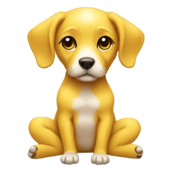 yoga yellow pupput sticker