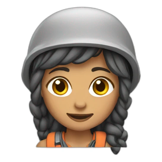 Rock climber woman sticker