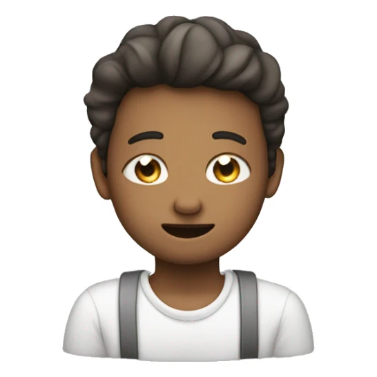 Blushing with hands on cheeks and eyes shut sticker