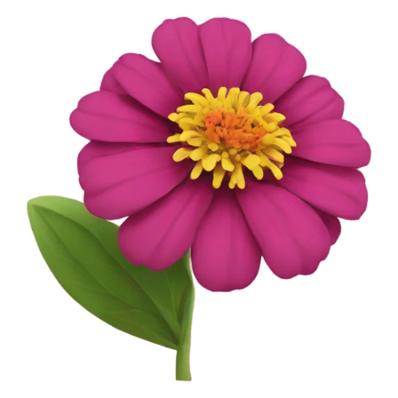 Zinnia flower sticker