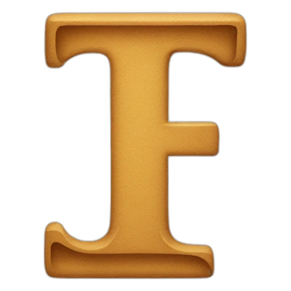 T letter sticker