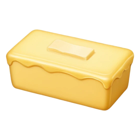 Create an image which says butter  sticker