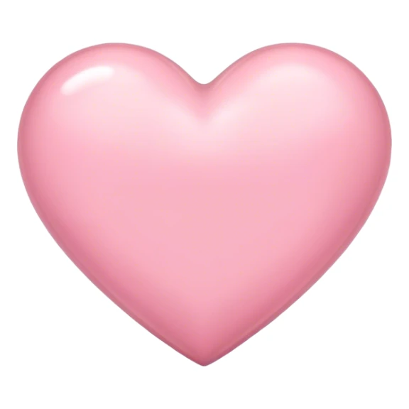 light pink heart emoji sticker