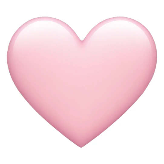 light pink heart emoji sticker